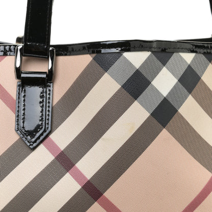Burberry Nova Check Large Nickie Tote Black 11 of 11