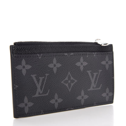 Louis Vuitton Monogram Eclipse Taiga Coin Card Holder 3 of 7