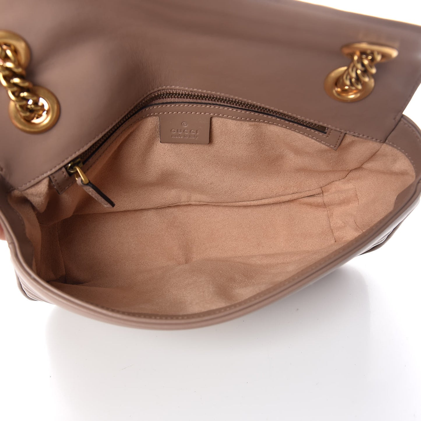 Calfskin Matelasse Small GG Marmont Shoulder Bag Porcelain Rose