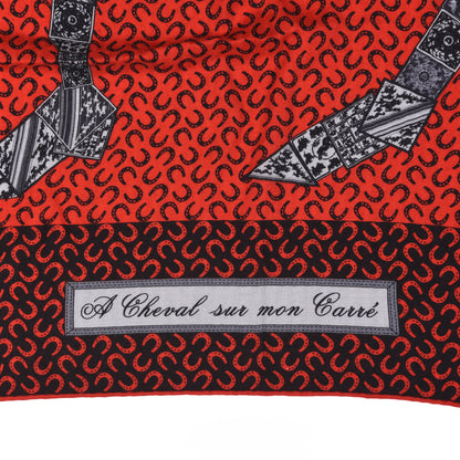 Hermes Cashmere Silk A Cheval Sur Mon Carre Shawl 140 4 of 6