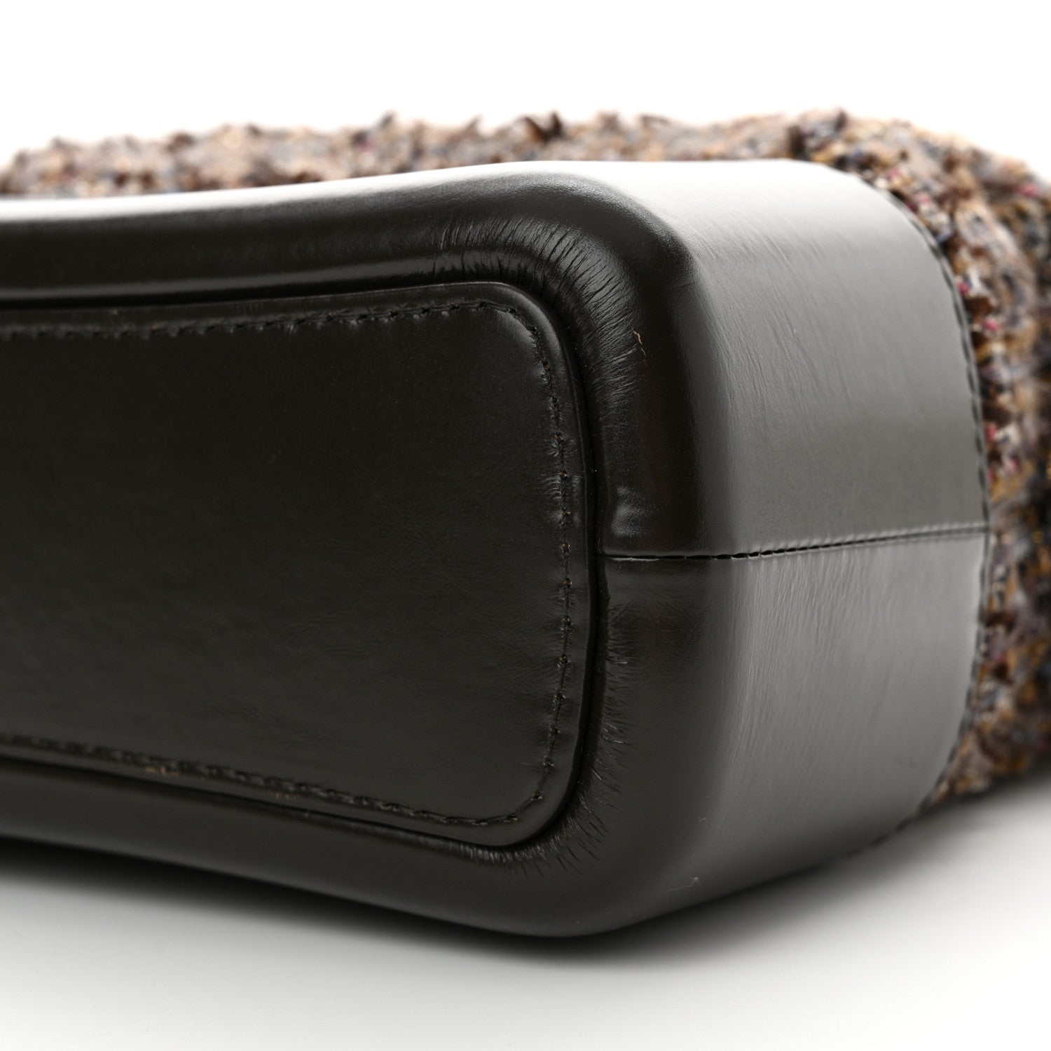 Chanel Tweed Calfskin Medium Gabrielle Hobo Brown 10 of 12