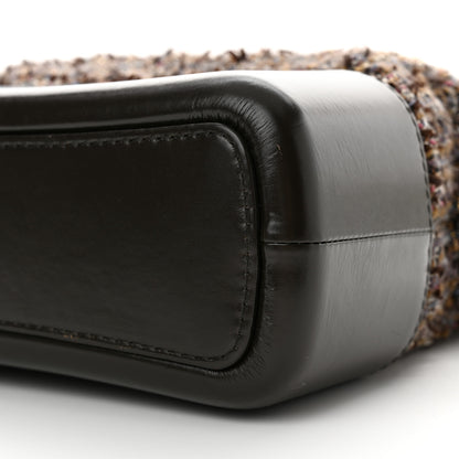 Chanel Tweed Calfskin Medium Gabrielle Hobo Brown 10 of 12
