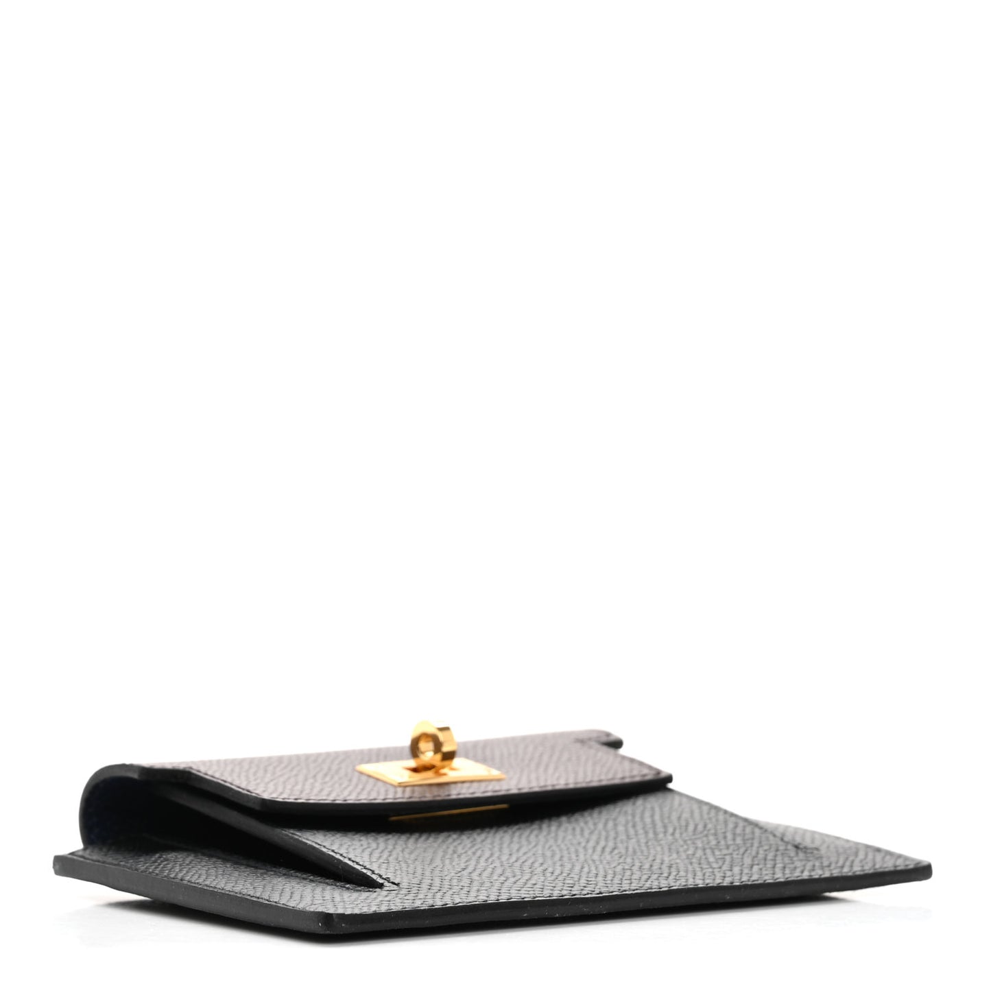 Epsom Tricolor Kelly Pocket Compact Wallet Black Rouge H Bleu Saphir