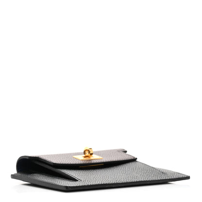 Hermes Epsom Tricolor Kelly Pocket Compact Wallet Black Rouge H Bleu Saphir 4 of 8