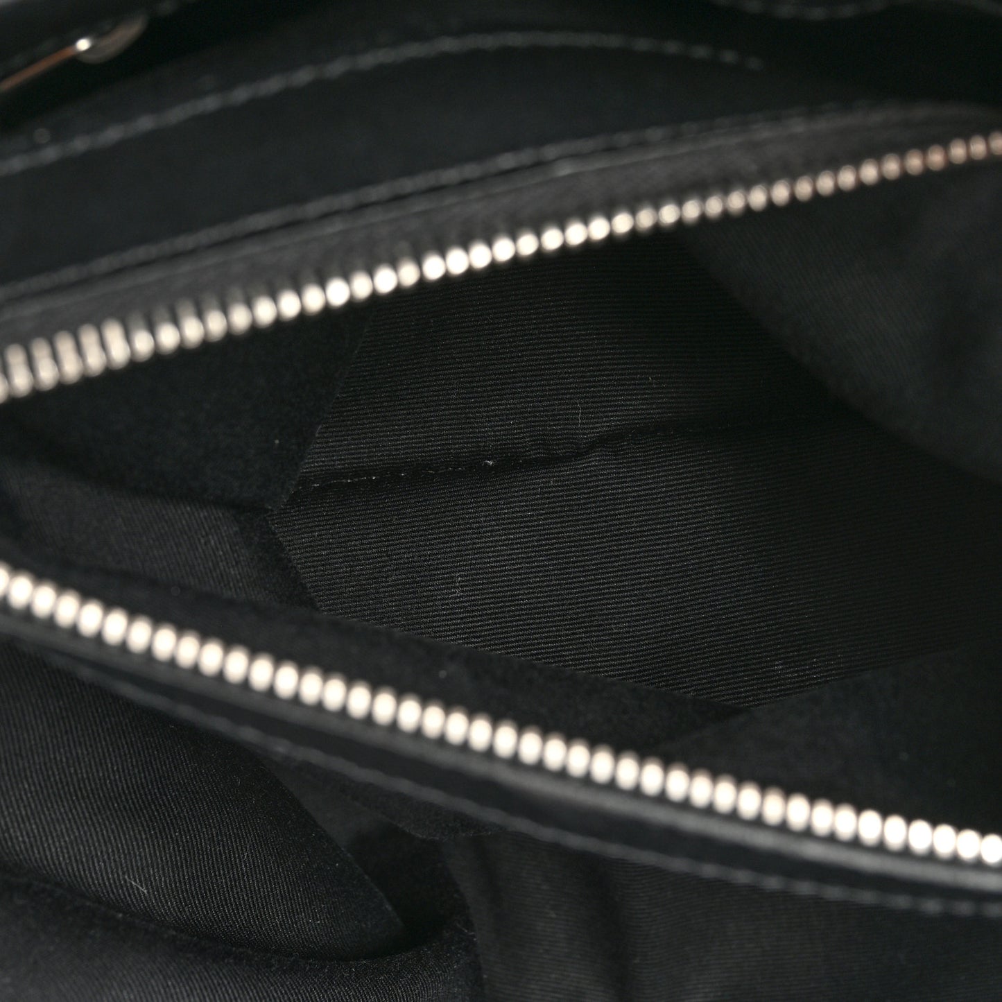Calfskin Y Quilted Monogram Medium Loulou Chain Satchel Black