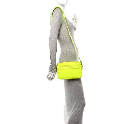 Gucci Rubber Effect Monogram GG Crossbody Bag Fluorescent Yellow 2 of 9