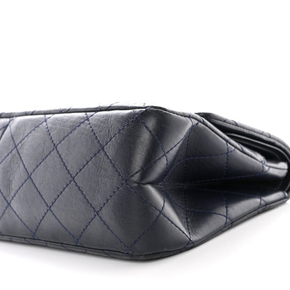 Chanel Aged Calfskin Quilted 2.55 Reissue 227 Flap Navy 10 of 10