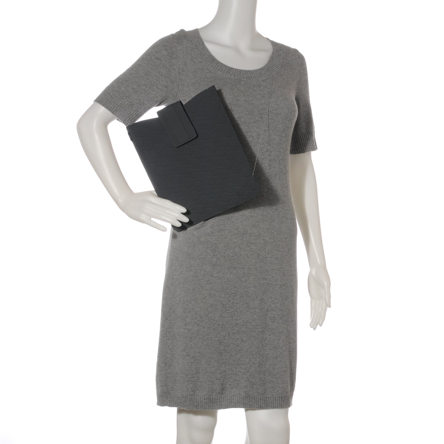 Rubber Guccissima Ipad Case Charcoal