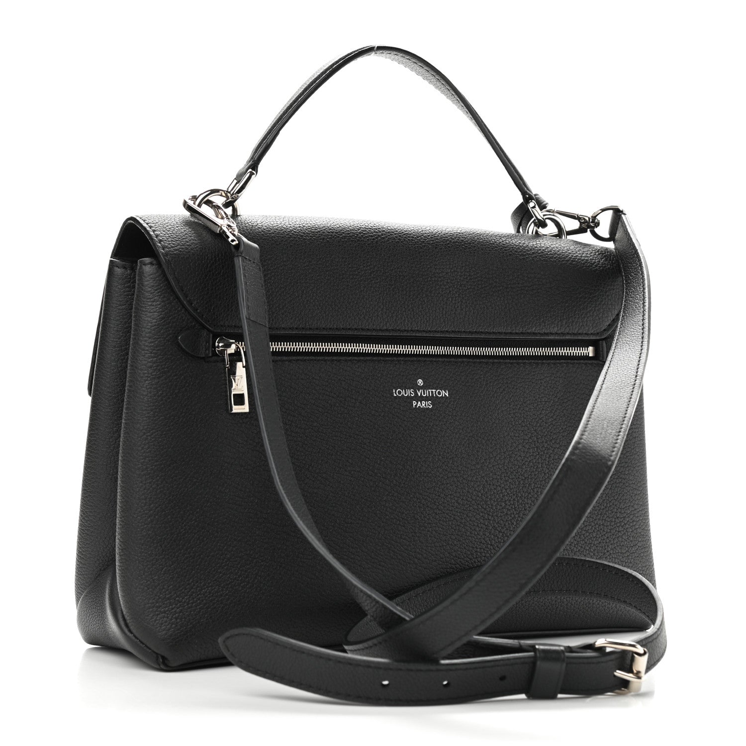 Louis Vuitton Soft Calfskin My Lockme Top Handle Vanille Black 3 of 12
