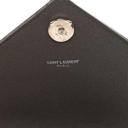 Saint Laurent Grain De Poudre Textured Mixed Matelasse Medium Triquilt Monogram Satchel Earth 8 of 12