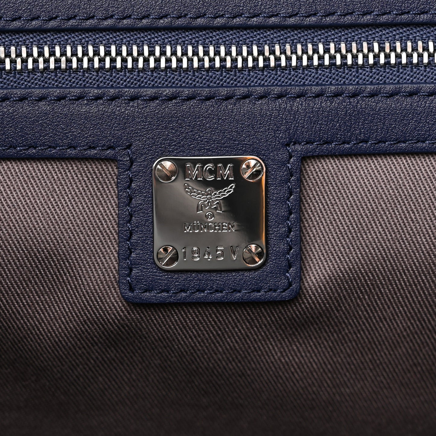 Calfskin Ottomar Monogram Large Klara Hobo Navy Blue