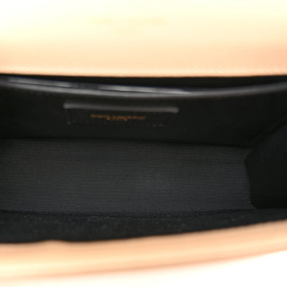 Saint Laurent Grain De Poudre Small Monogram Kate Satchel Nude Powder 6 of 9