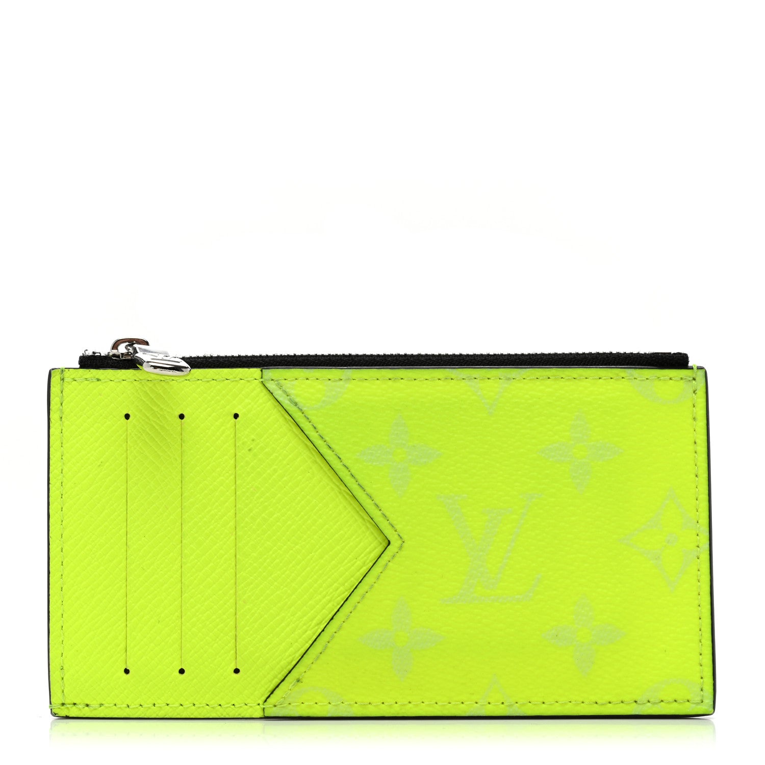 Louis Vuitton Monogram Taiga Coin Card Holder Yellow 1 of 7