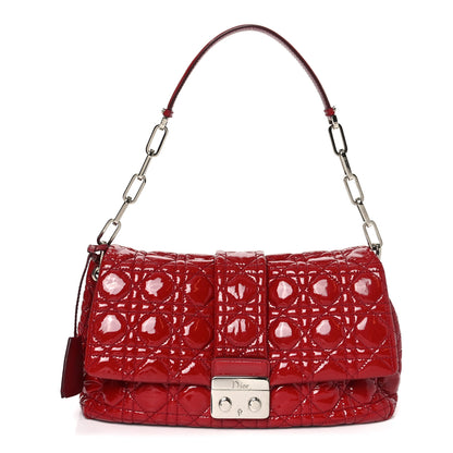 Christian Dior Patent Cannage Large Miss Dior Flap Red 1 of 10