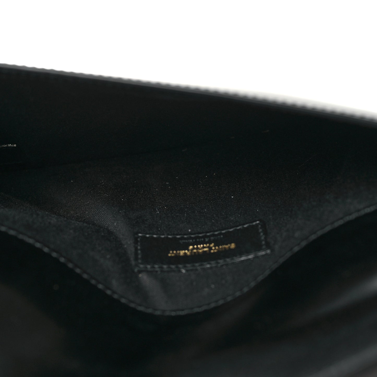 Smooth Shiny Calfskin Monogram Uptown Pouch Black