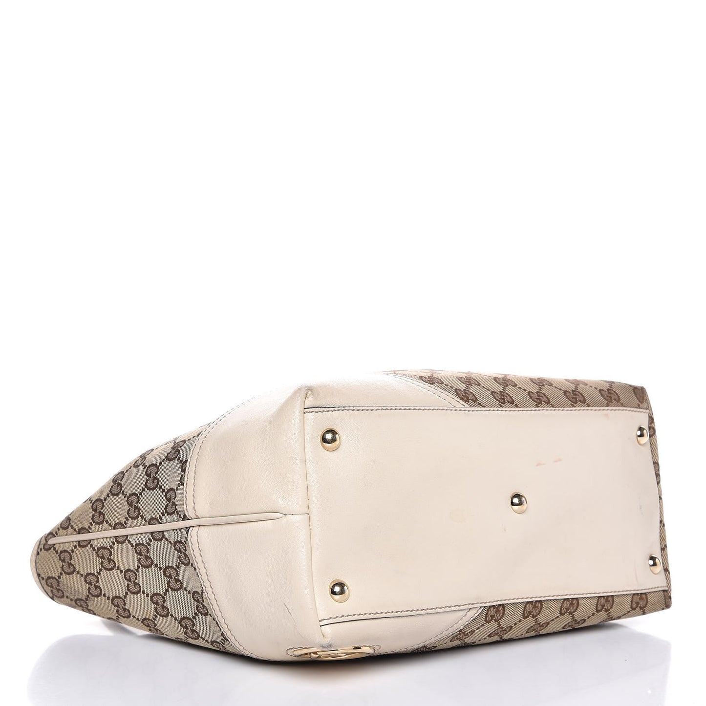 Monogram Medium New Britt Tote Off White