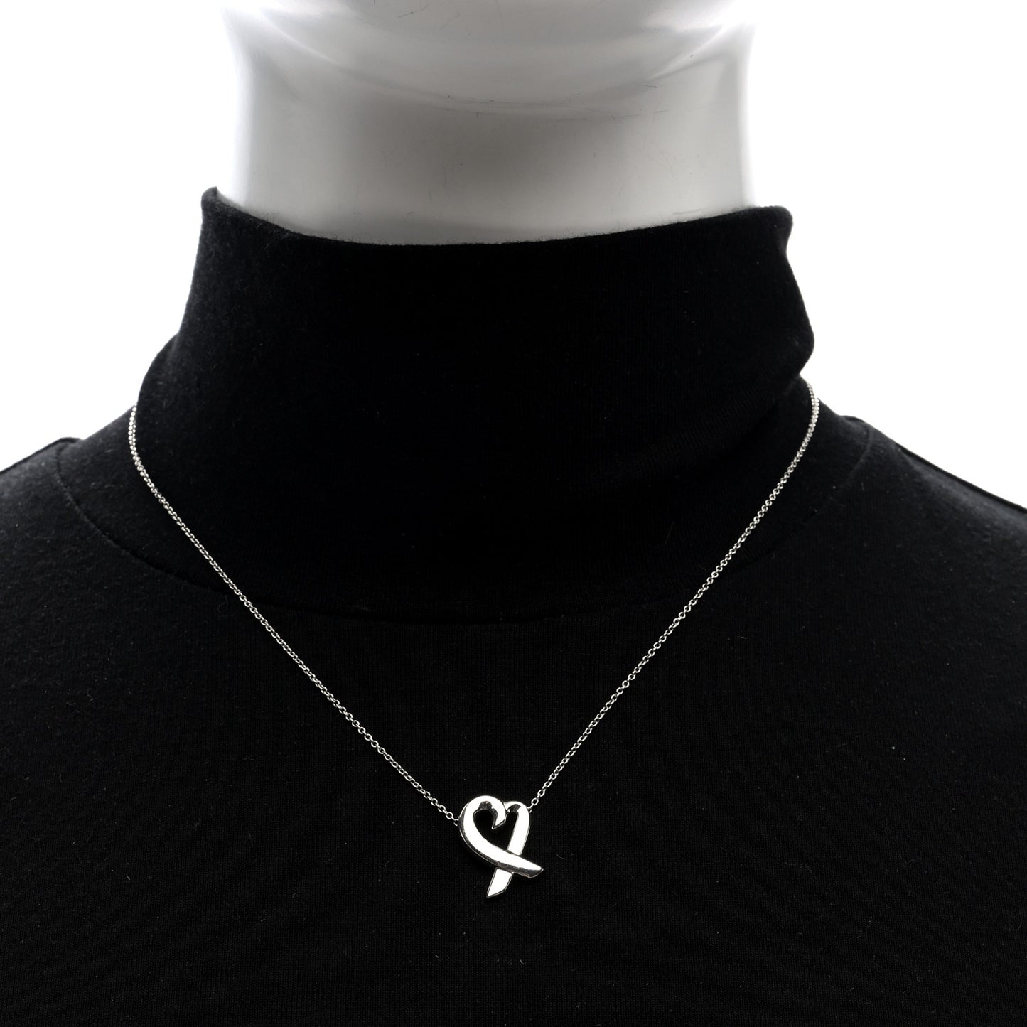 Sterling Silver Paloma Picasso Loving Heart Pendant Necklace