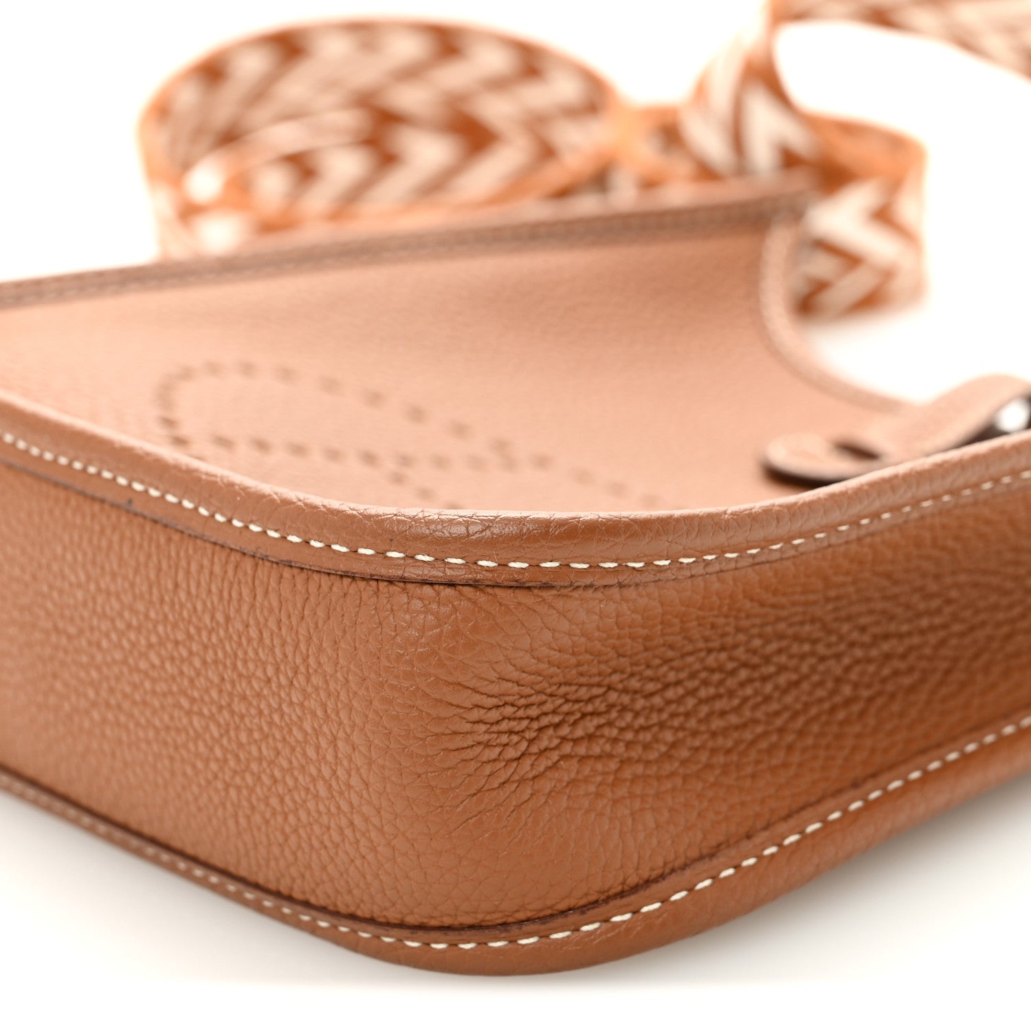 Hermes Taurillon Maurice Amazone Evelyne TPM Gold White 1882370