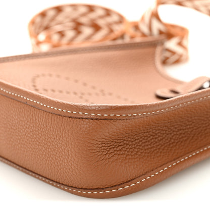 Hermes Taurillon Maurice Amazone Evelyne TPM Gold White 10 of 11