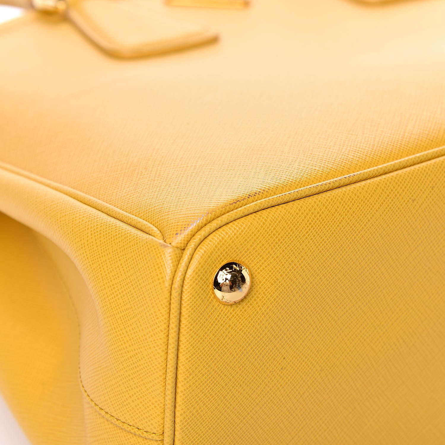 Prada Saffiano Lux Parabole Tote Mimosa 8 of 13