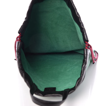 Gucci Calfskin Logo Drawstring Backpack Green 7 of 9