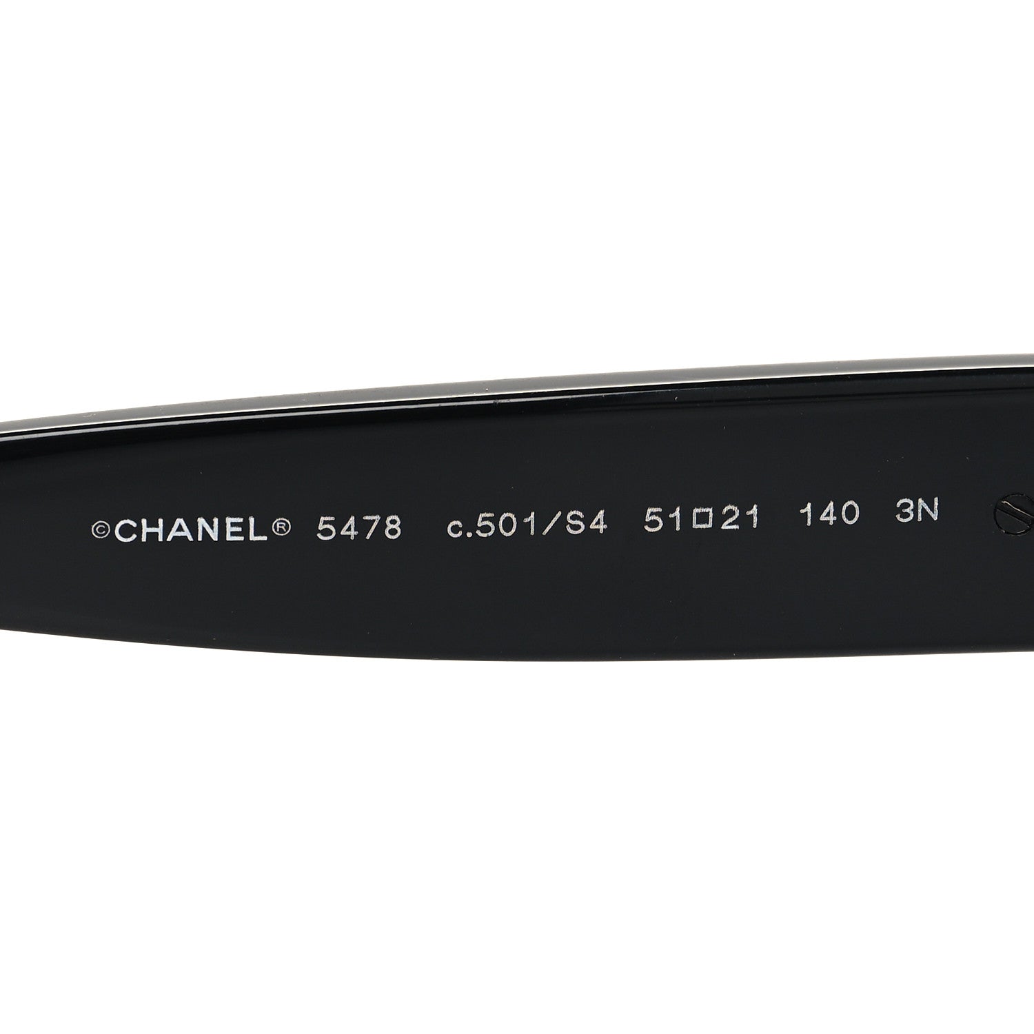 Chanel Acetate Square CC Heart Sunglasses 5478 Black 5 of 9