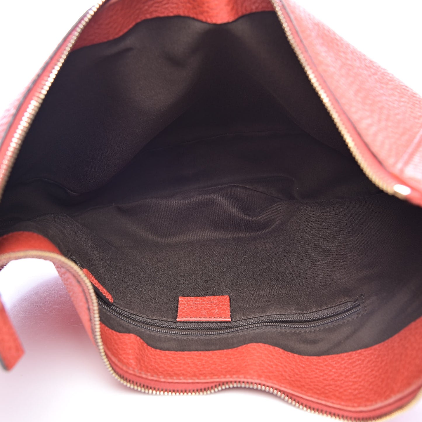 Calfskin Bamboo Ring Hobo Orange