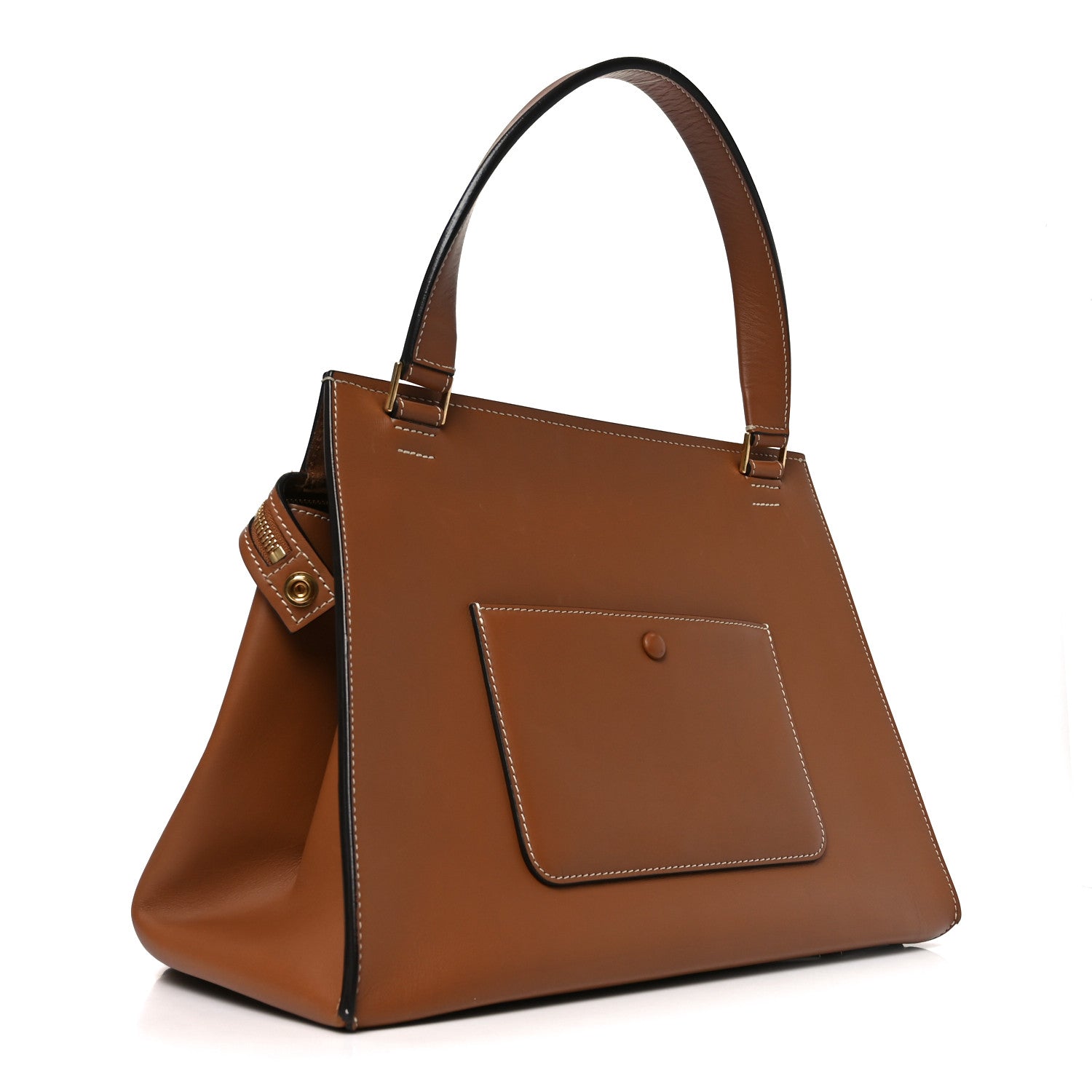 Celine Smooth Calfskin Medium Edge Shoulder Bag Camel 1863984