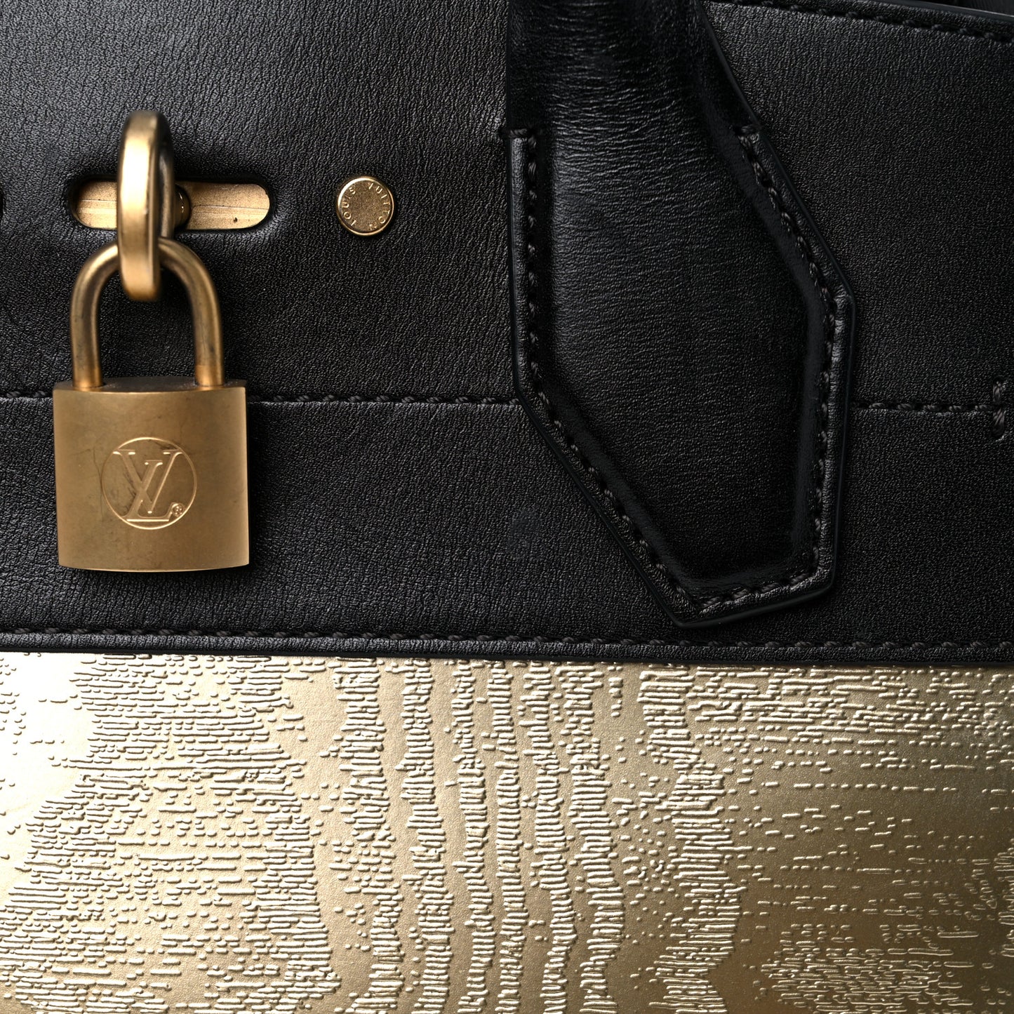 Calfskin City Steamer PM Gold