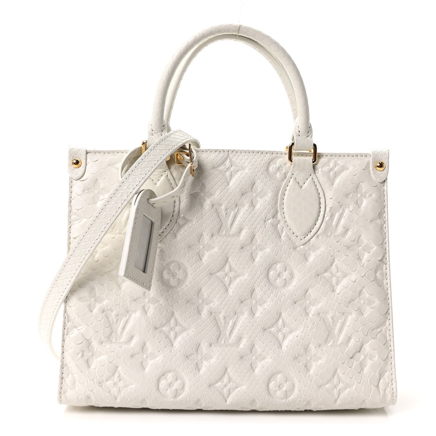 Louis Vuitton Snakeskin Empreinte Monogram Onthego PM White 1 of 10