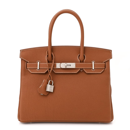 Hermes Togo Birkin 30 Gold 1 of 11
