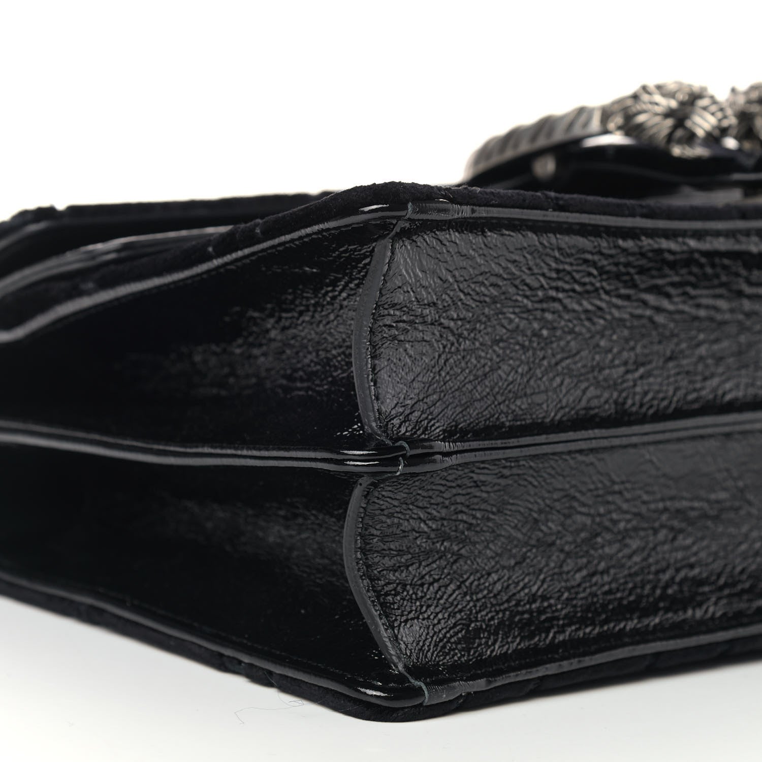 Gucci Velvet GG Monogram Small Dionysus Shoulder Bag Black 8 of 9