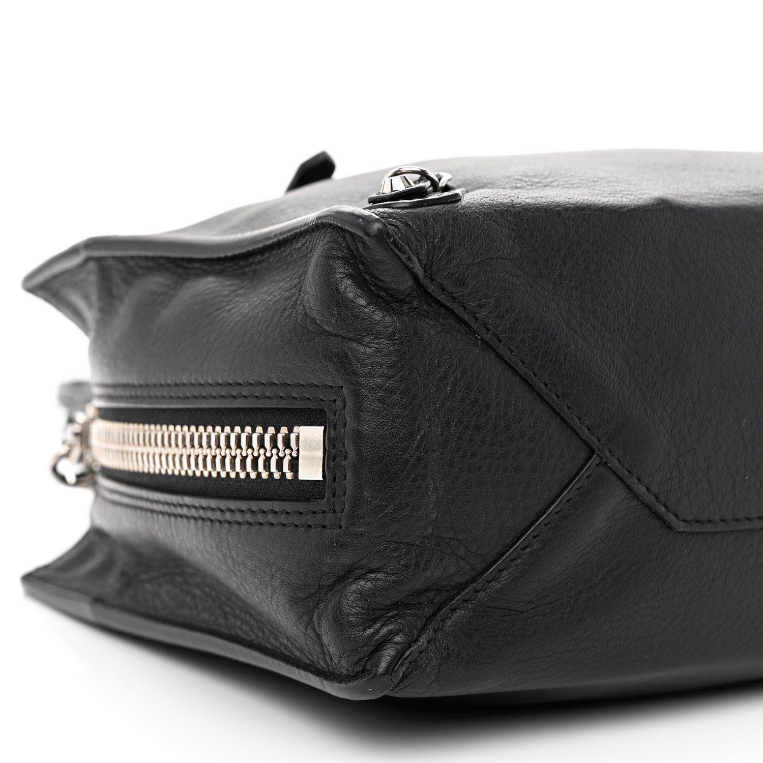 Balenciaga Calfskin Papier Mini A4 Zip Around Tote Black 10 of 12