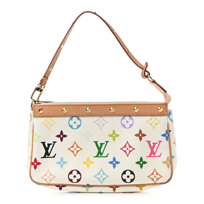 Louis Vuitton Monogram Multicolor Pochette Accessories White 1 of 7