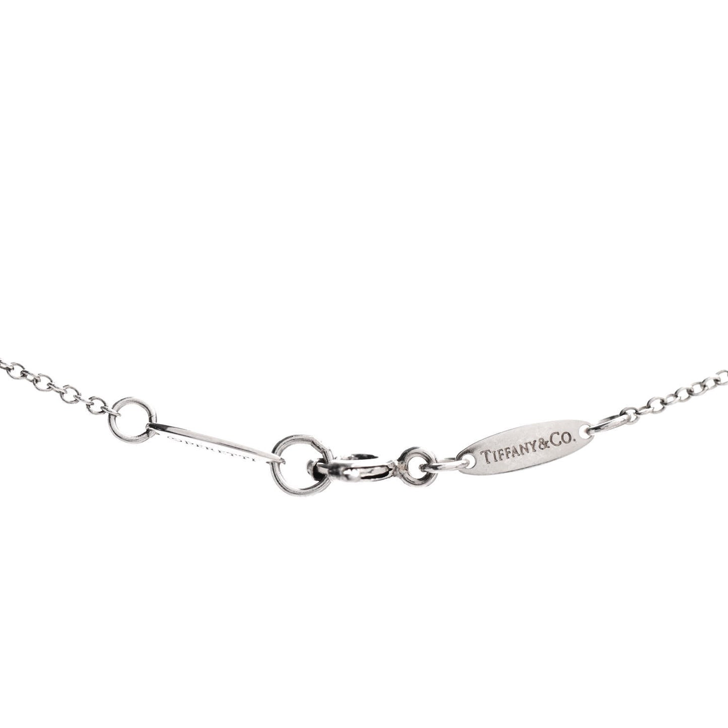 Sterling Silver Rock Crystal 12mm Elsa Peretti Teardrop Pendant Necklace