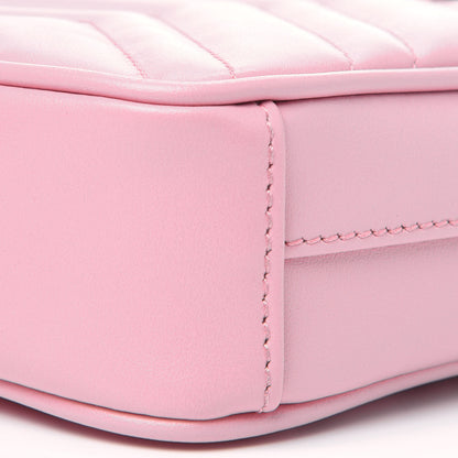 Gucci Calfskin Matelasse Mini GG Marmont Crossbody Bag Wild Rose 11 of 12