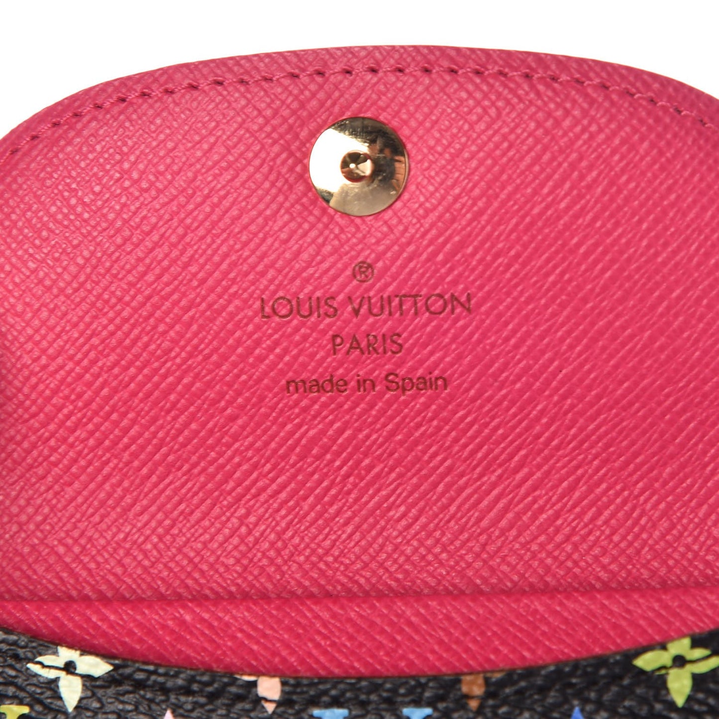 Monogram Multicolor Business Card Holder Black Grenade
