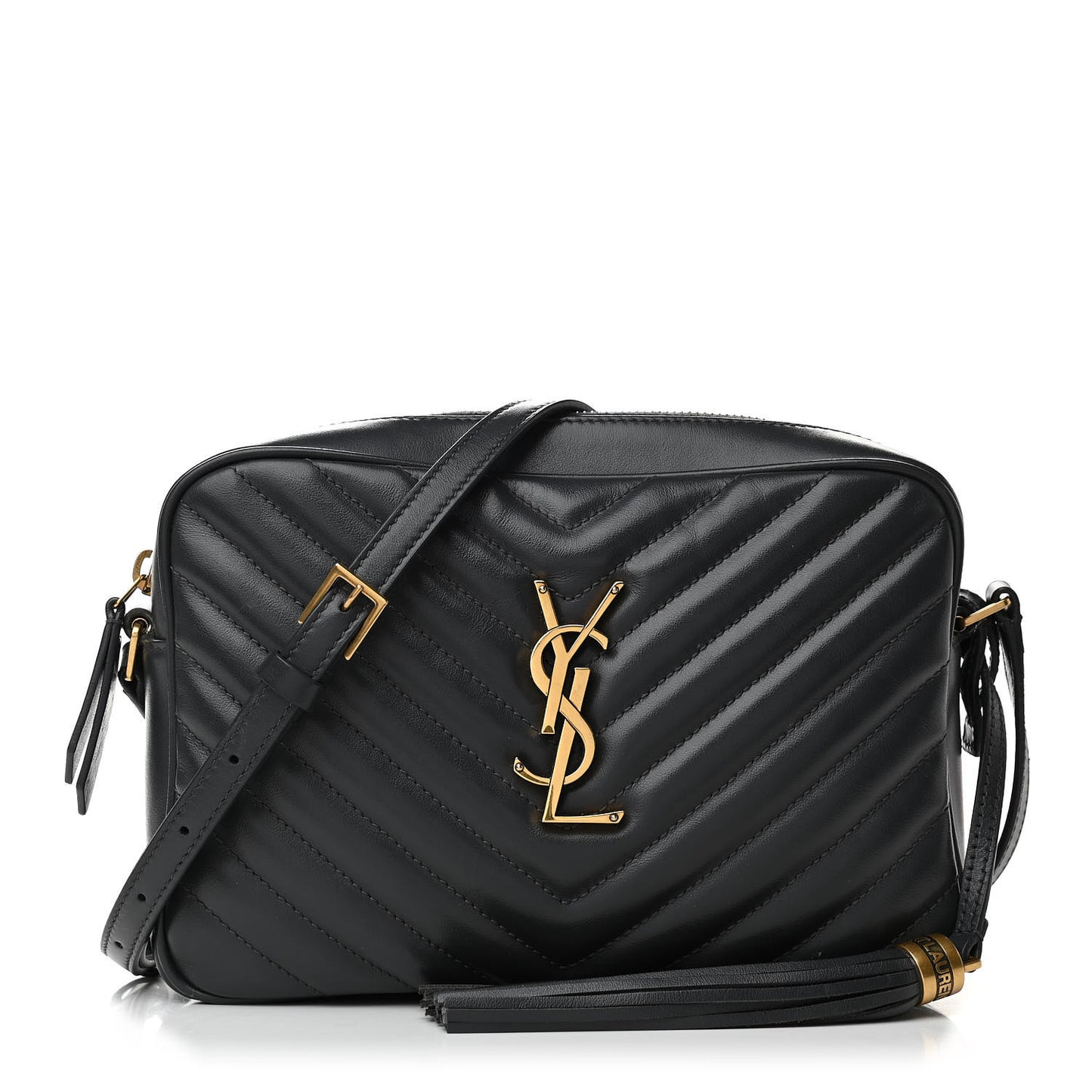 Calfskin Matelasse Monogram Lou Camera Bag Asphalt