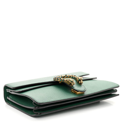 Gucci Pebbled Calfskin Small Dionysus Shoulder Bag Emerald 4 of 9