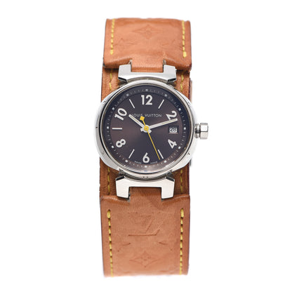 Louis Vuitton Stainless Steel Vachetta 28mm Tambour Quartz Watch 1 of 6