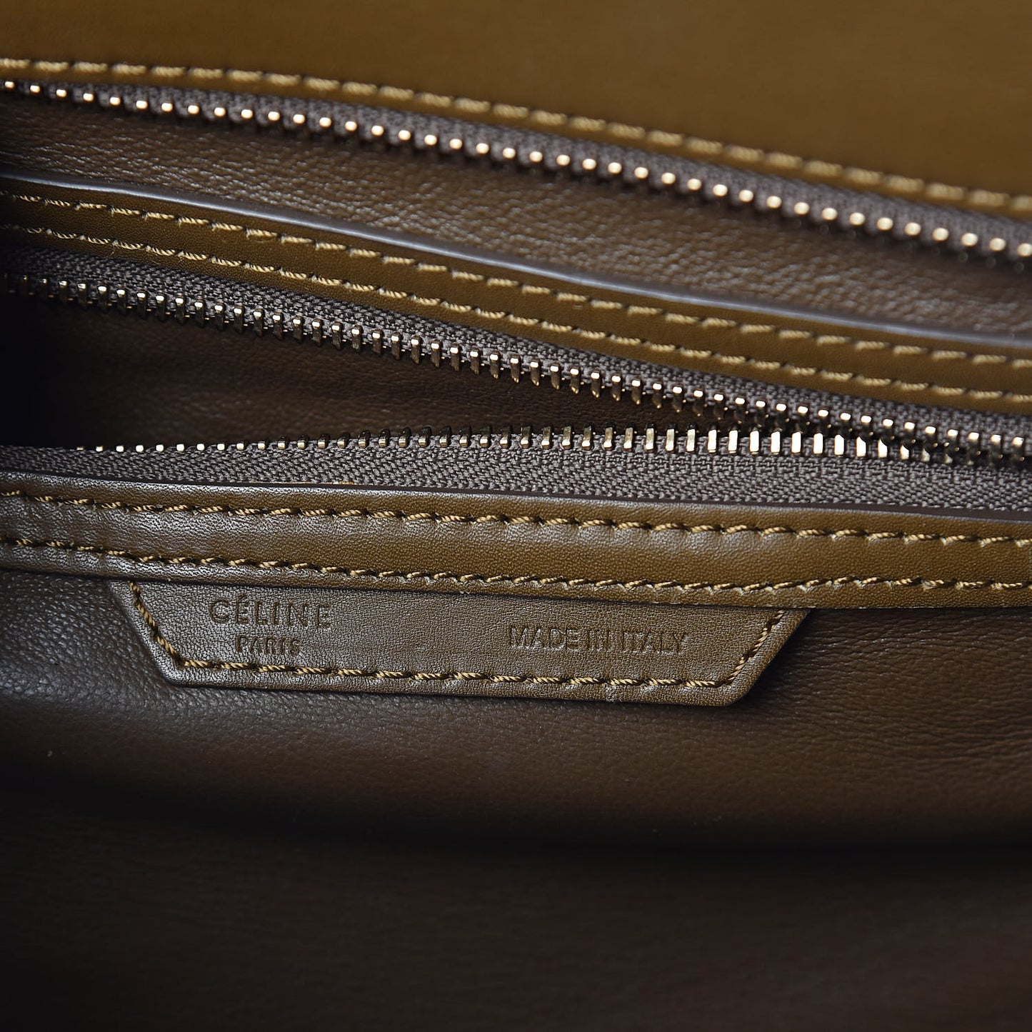 Natural Canvas Smooth Calfskin Mini Luggage Brown