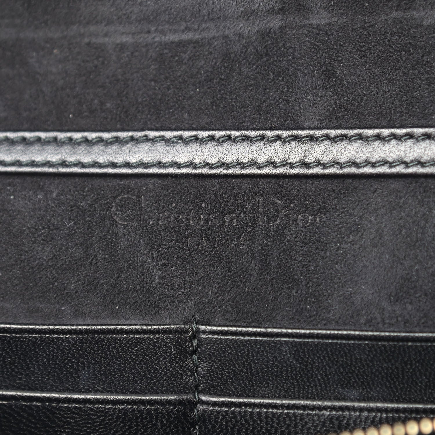 Christian Dior Lambskin Cannage Dioraddict Wallet on Chain Clutch Black 5 of 8