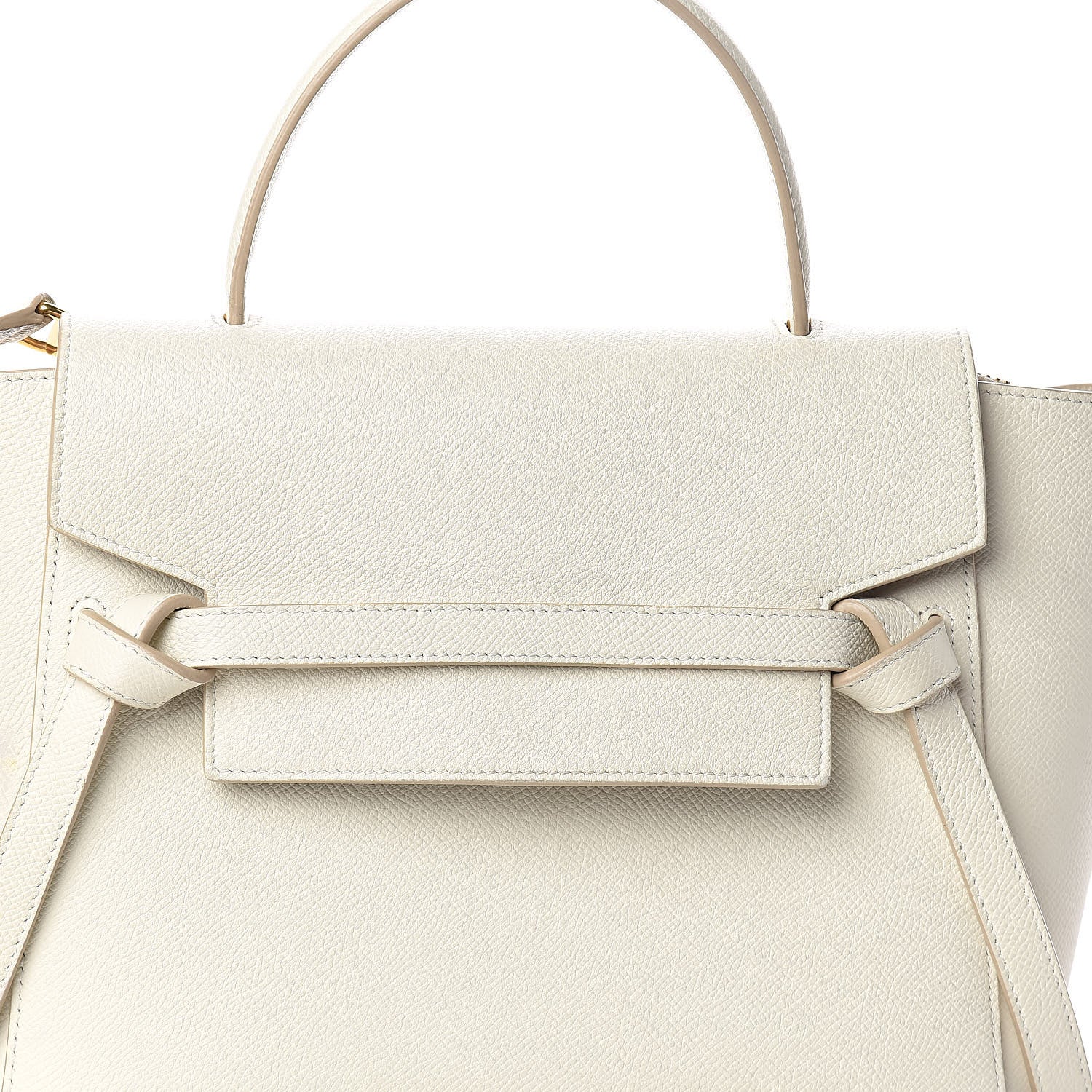 Celine Baby Grained Calfskin Micro Belt Bag White 8 of 19