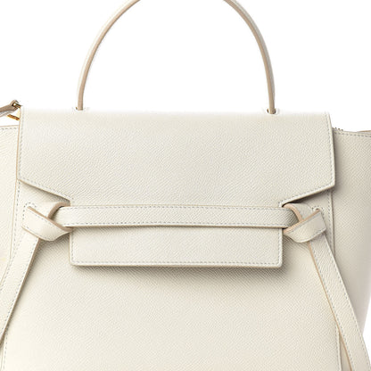 Celine Baby Grained Calfskin Micro Belt Bag White 8 of 19