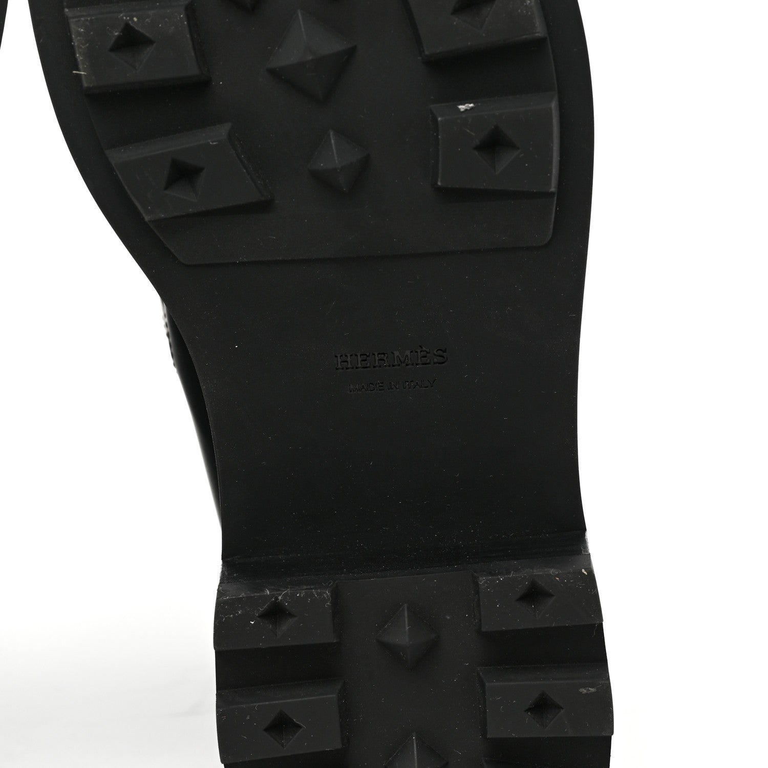 Hermes Glossed Calfskin Funk Ankle Boots 40 Black 6 of 8