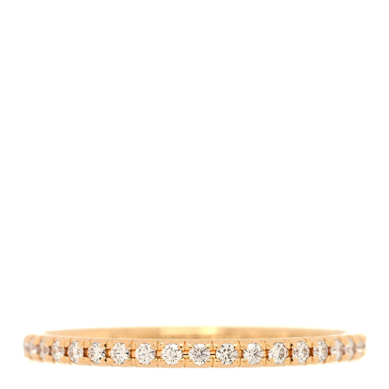 Tiffany 18K Yellow Gold Diamond .31ctw Soleste Full Eternity Band Ring 49 5 1 of 5