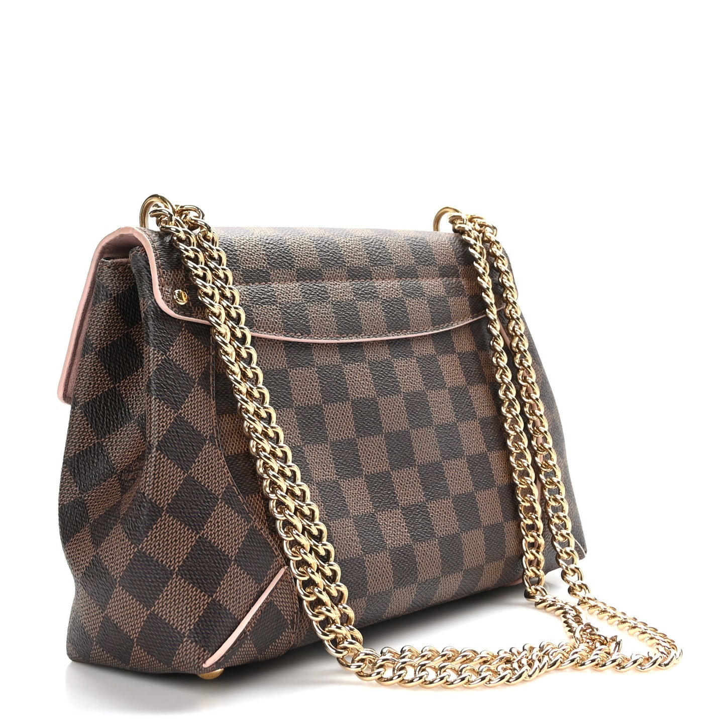 Damier Ebene Caissa Clutch Rose Ballerine