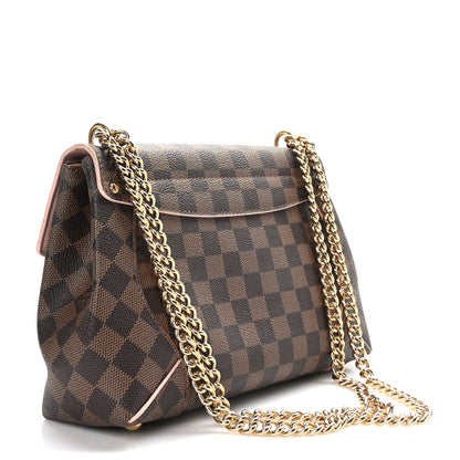 Louis Vuitton Damier Ebene Caissa Clutch Rose Ballerine 3 of 9