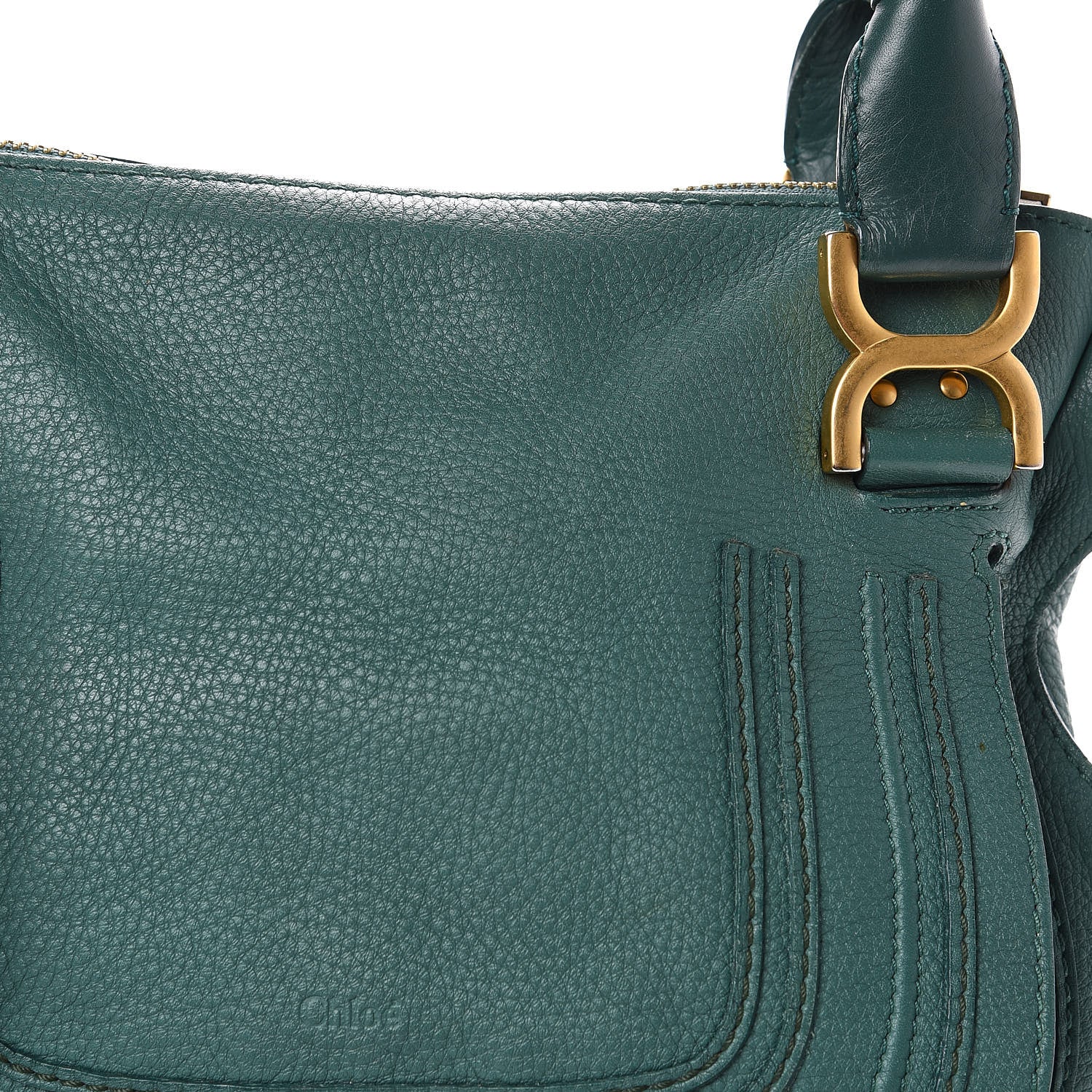 Chloe Calfskin Medium Marcie Satchel Emerald 9 of 10