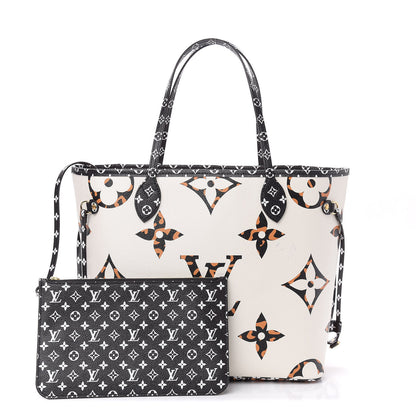 Louis Vuitton Monogram Giant Jungle Neverfull MM Ivory 1 of 11